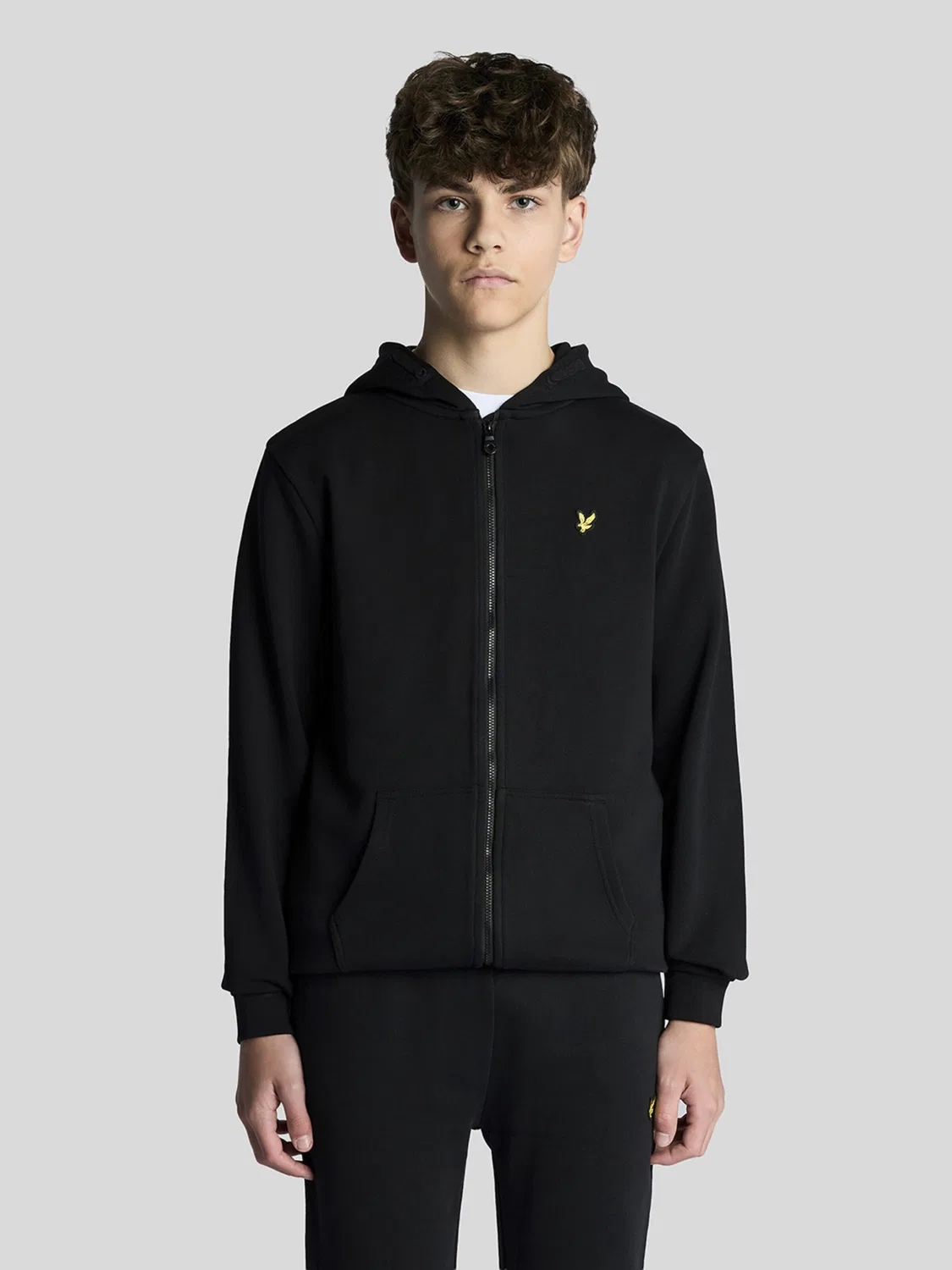 Толстовка на молнии Lyle & Scott, Black — фото 2