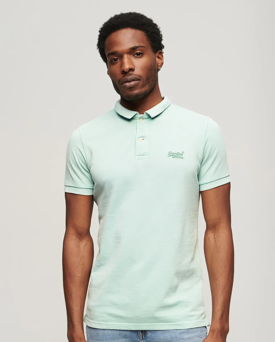 

Разорванная мужская рубашка поло Superdry, зеленый