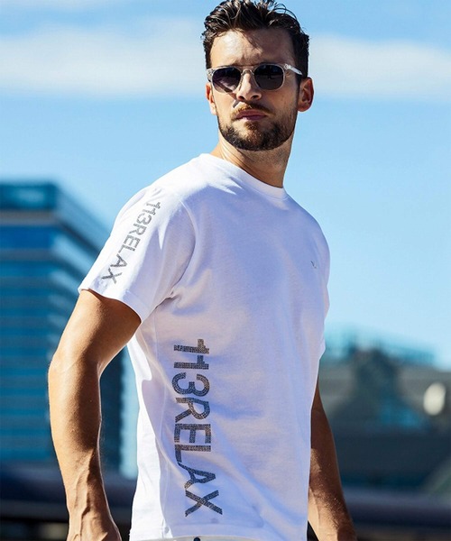 

1PIU1UGUALE3 RELAX Футболка с короткими рукавами, логотип со стразами, 1PIU1UGUALE3, белый