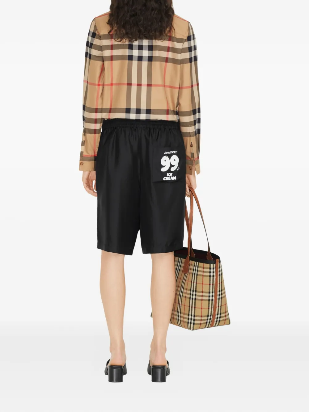 Рубашка Burberry Vintage Check, женская, коричневый — фото 4