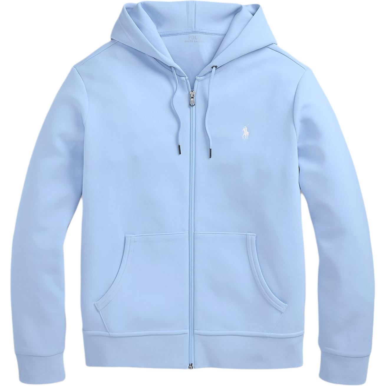 

Двухслойная худи на молнии Polo Ralph Lauren, светло-голубой