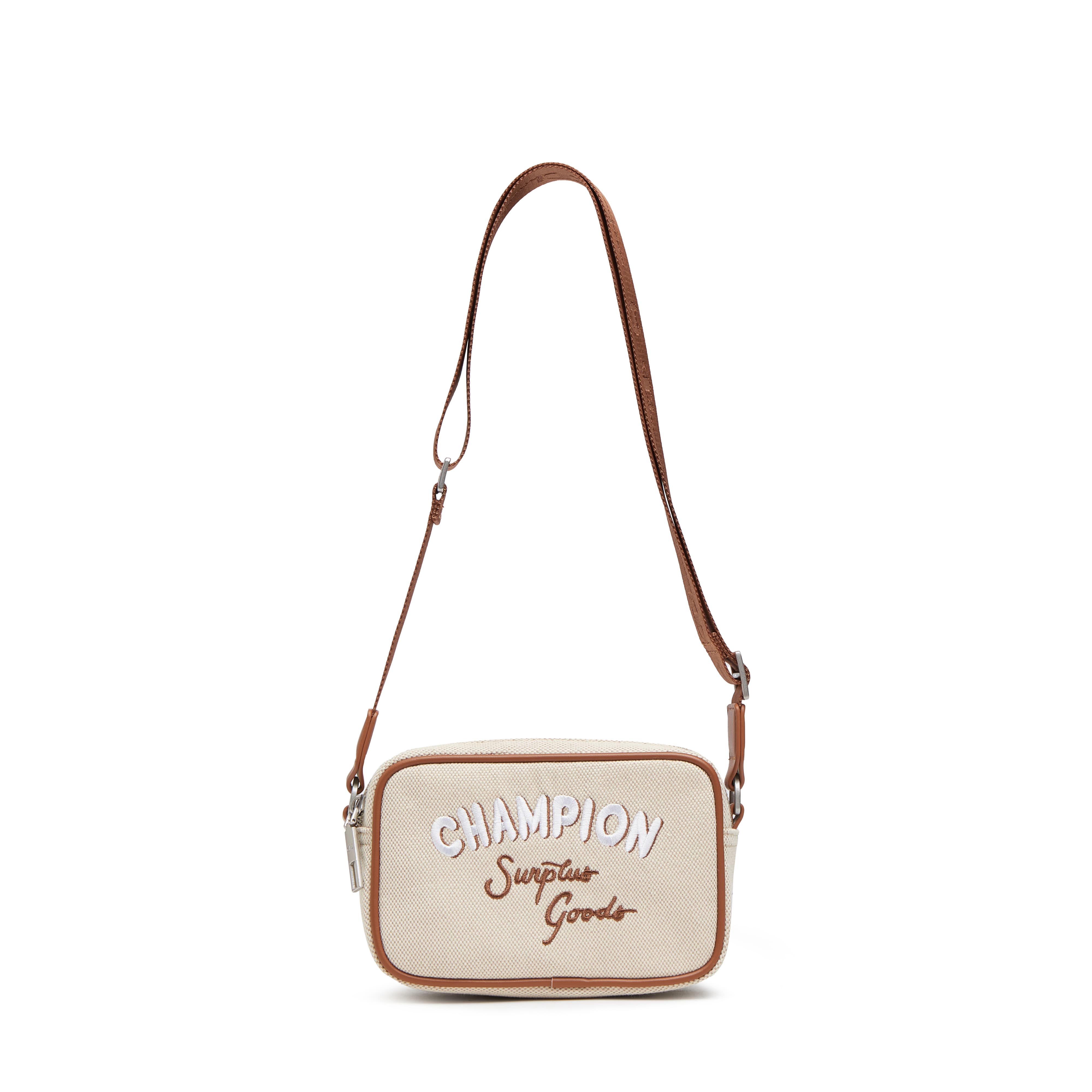 

Champion Синтетическая кожаная сумка через плечо унисекс, Linen/Cocoa Mocha