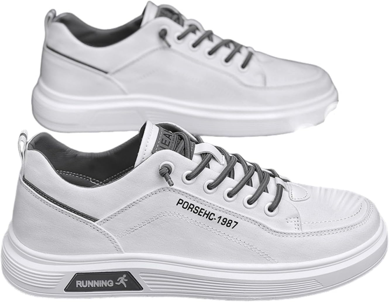 

Мужские кроссовки в корейском стиле однотонные на шнуровке, дышащие, модные, повседневные низкие холщовые для ходьбы Lexamen, белый