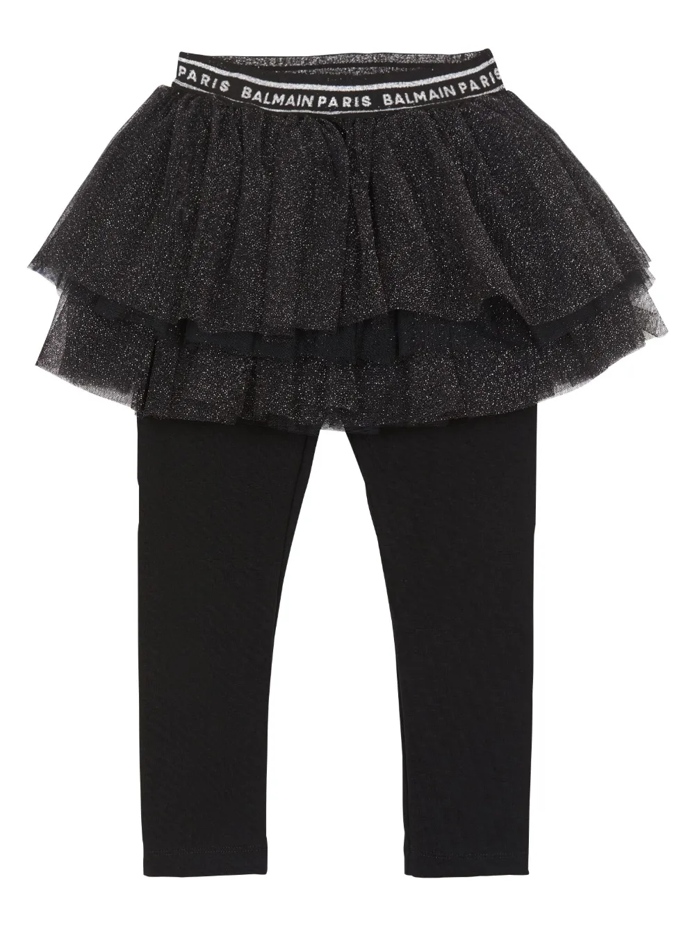 

Леггинсы с логотипом Balmain Kids, черный