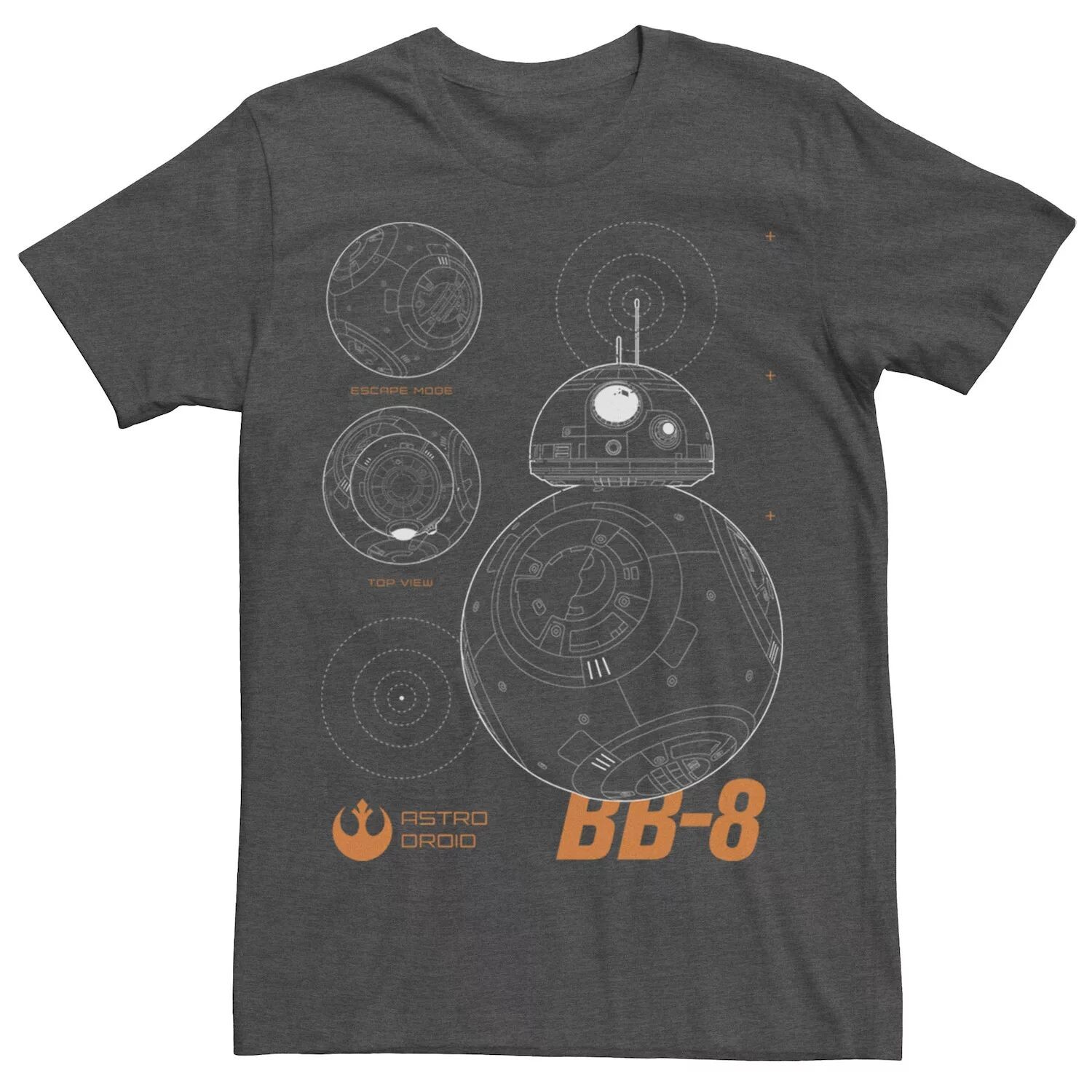 

Мужская футболка с схематическим рисунком BB-8 Star Wars