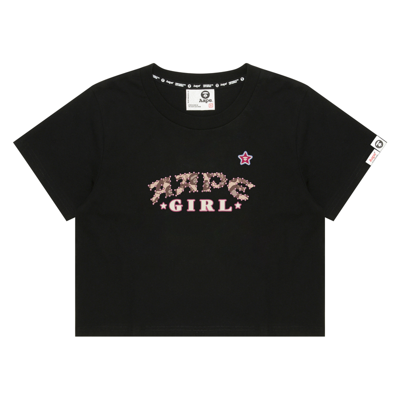 

Футболка A Bathing APE с принтом Graphic Star Aape, черный