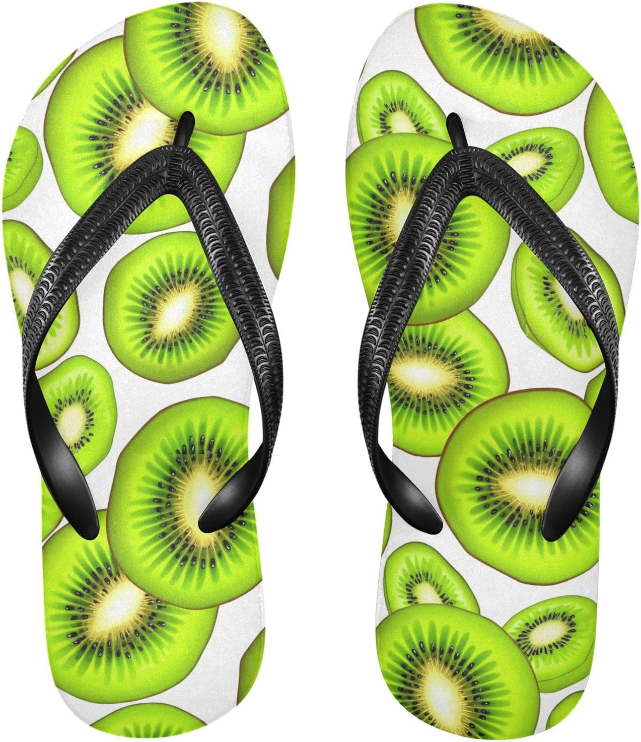 

Женские и мужские пляжные шлепанцы Kiwi White, резиновые, с противоскользящей подошвой, летние тапочки, сандалии для душа Sinestour