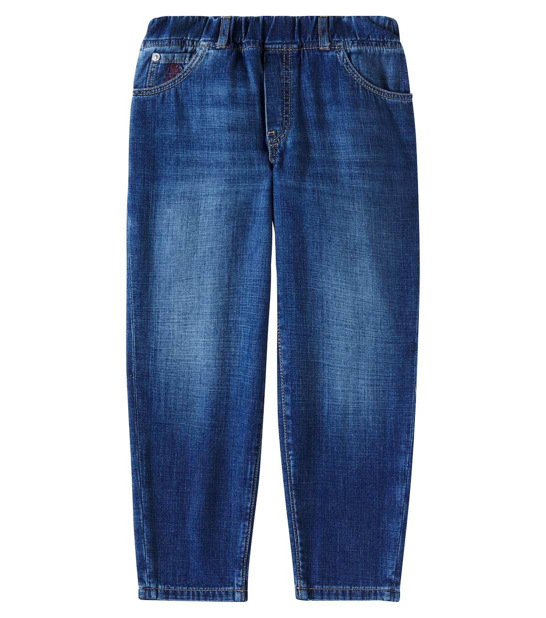 

Прямые джинсы Brunello Cucinelli Kids, Denim Medio Old