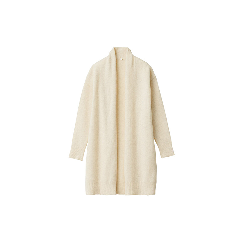 

Кардиган женский Muji бархатный, светло-серый