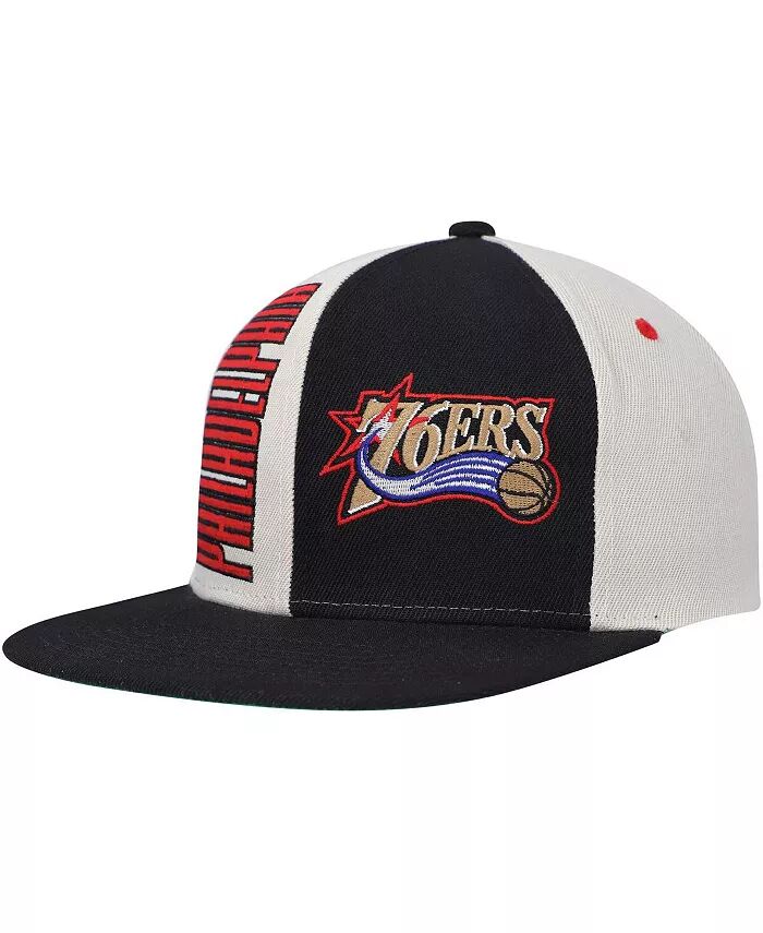 

Мужская кремовая шляпа Philadelphia 76ers Hardwood Classics Pop Snapback Mitchell & Ness, бежевый