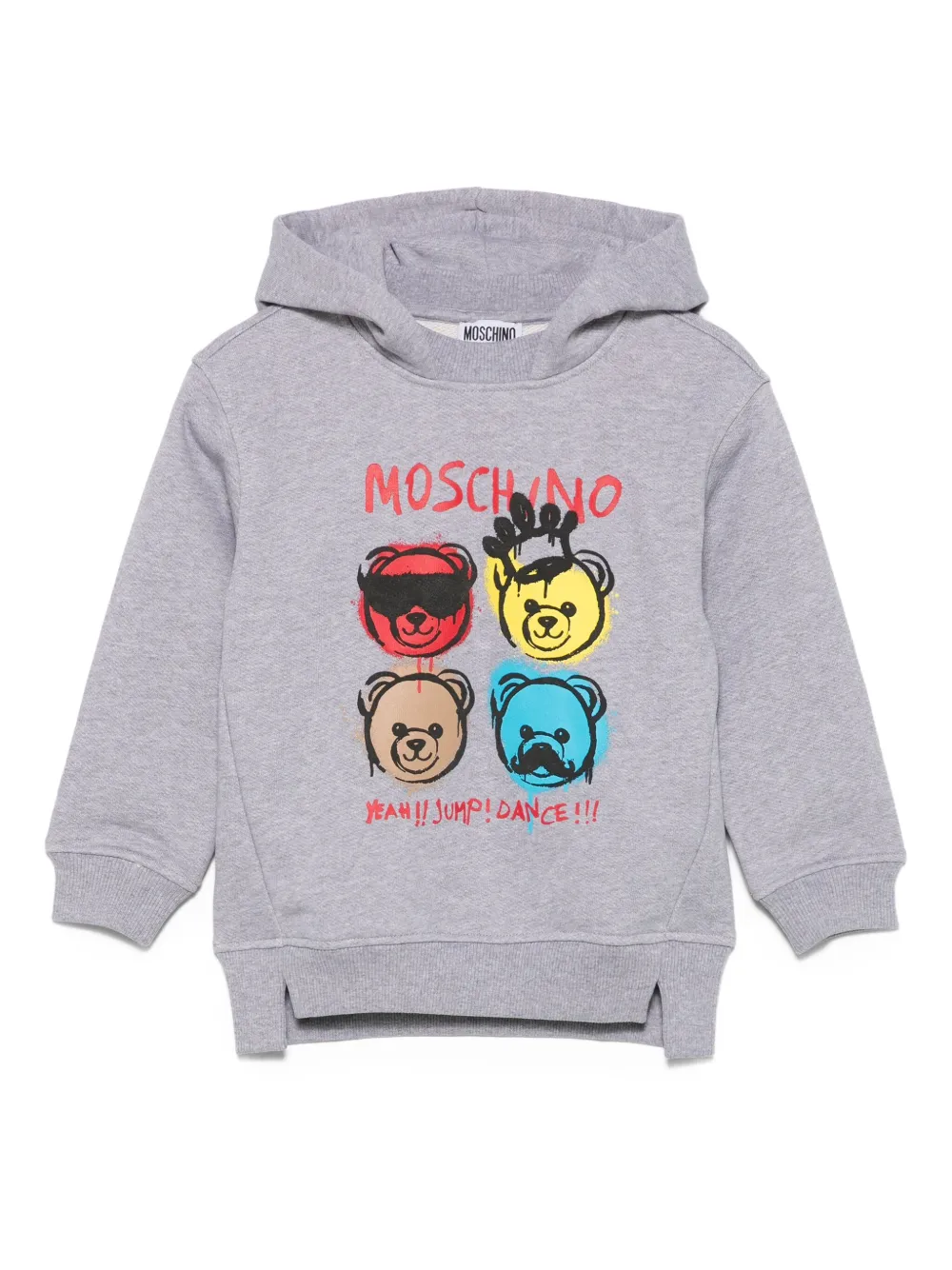 

Толстовка с принтом тедди Moschino Kids, серый