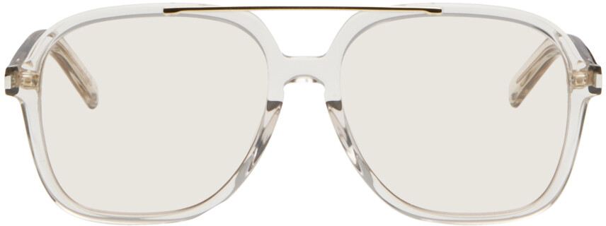 

Серые очки SL 545 Saint Laurent, цвет Transparent