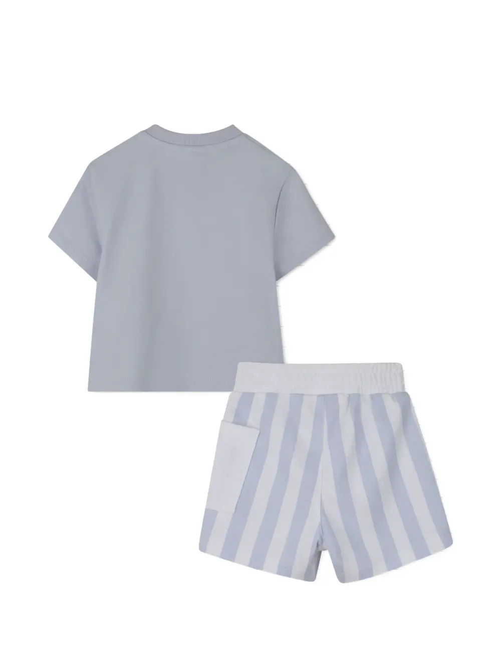 Шорты в полоску с карманом BOSS Kidswear, синий — фото 2