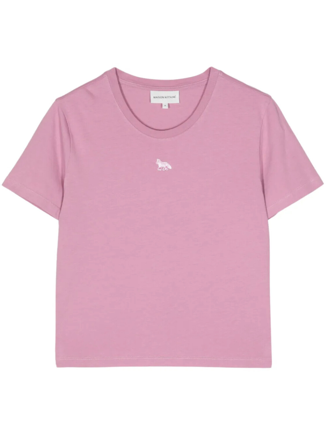

Maison Kitsuné футболка с аппликацией Baby Fox, розовый