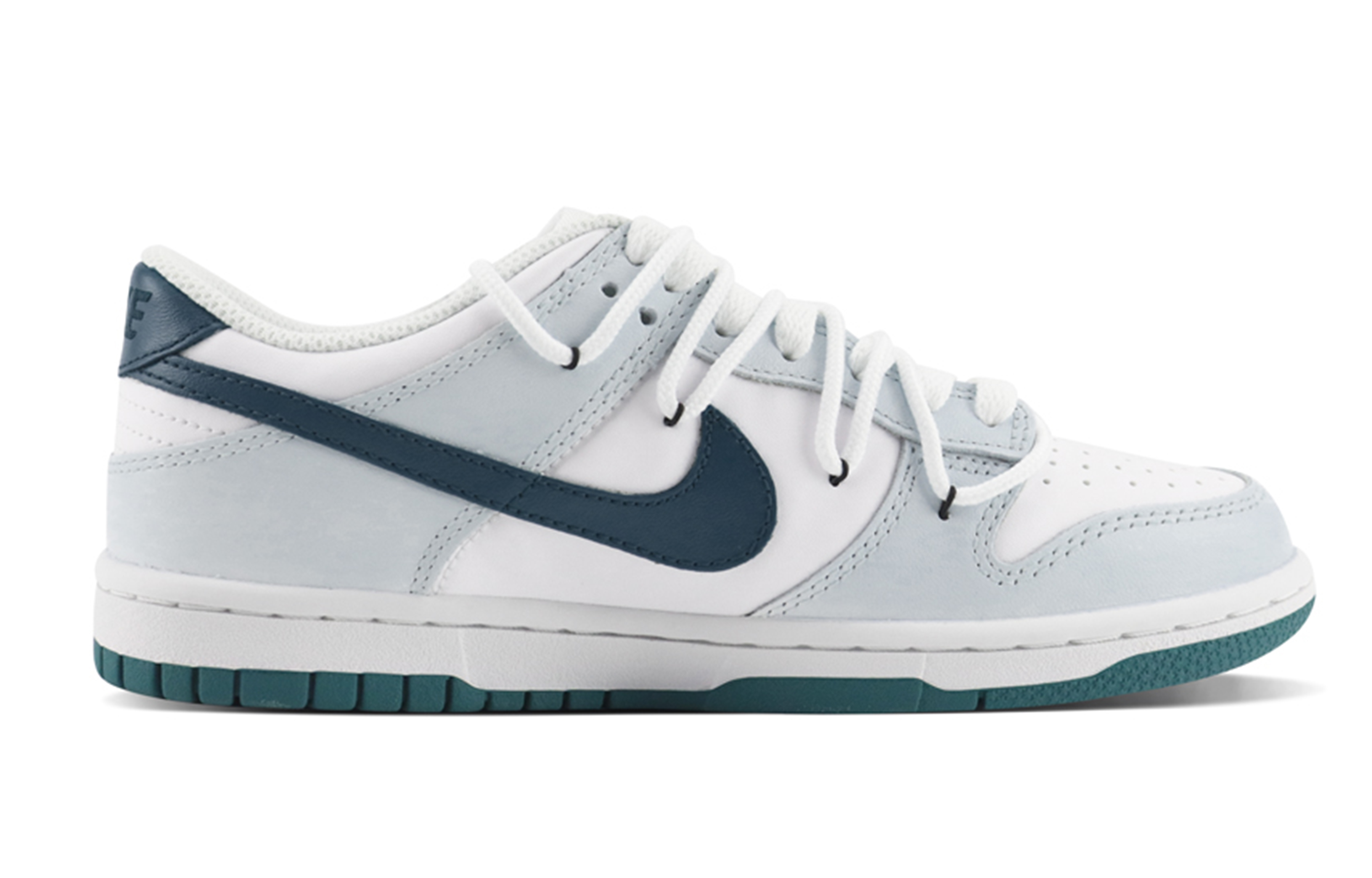 

Кроссовки Nike Dunk Skateboarding Shoes Women's Low-top White/green/gray, зеленый