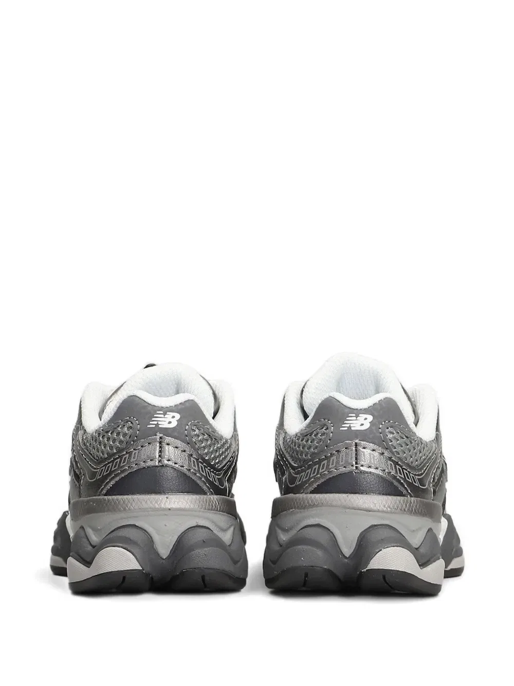 Кроссовки 9060 на шнуровке-банджи New Balance Kids, серый — фото 3
