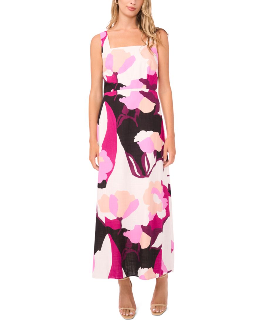 

Женское миди-платье с квадратным вырезом Vince Camuto, Wild Petunia