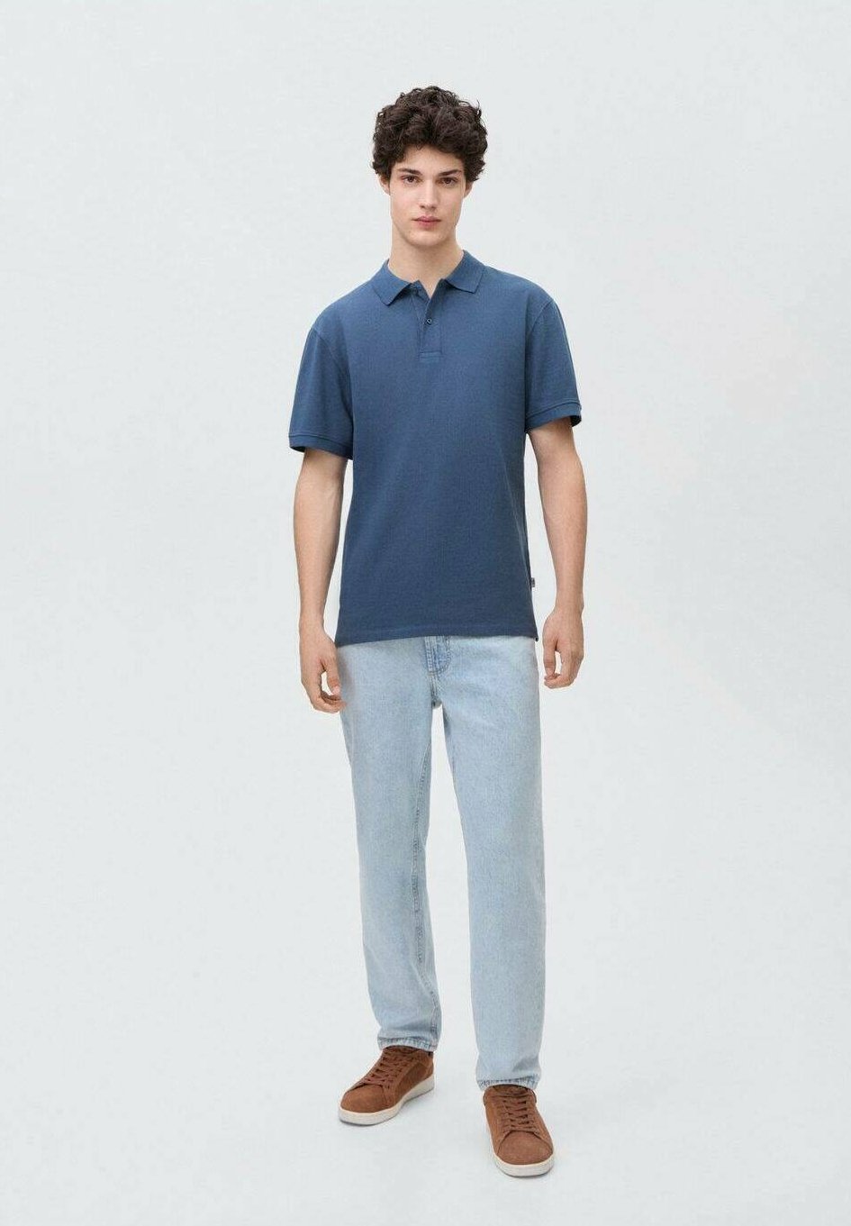 

Поло SLIMMYB Mango Kids, темно-синий