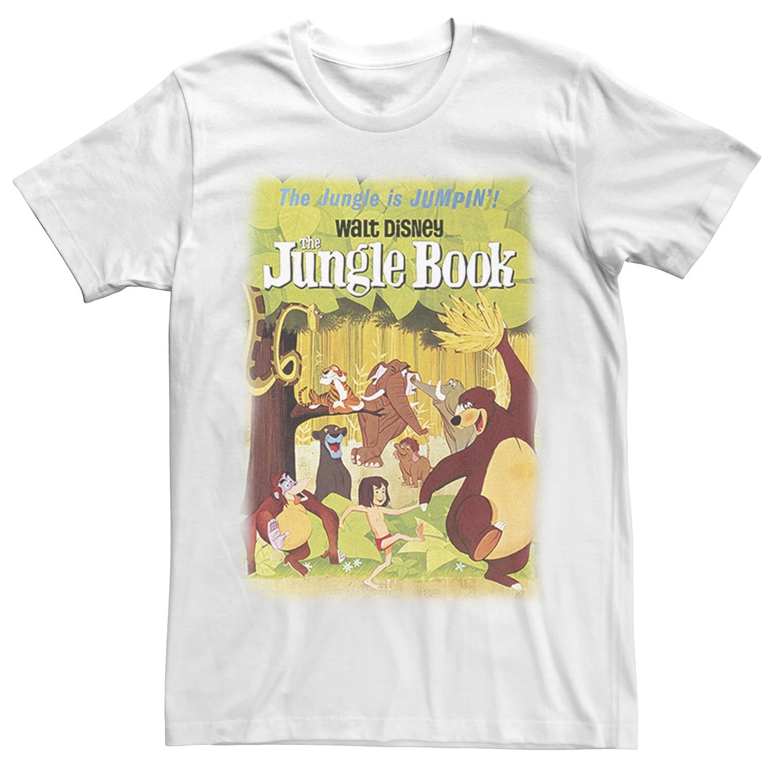 

Мужская футболка с плакатом группы «Книга джунглей» Disney Licensed Character