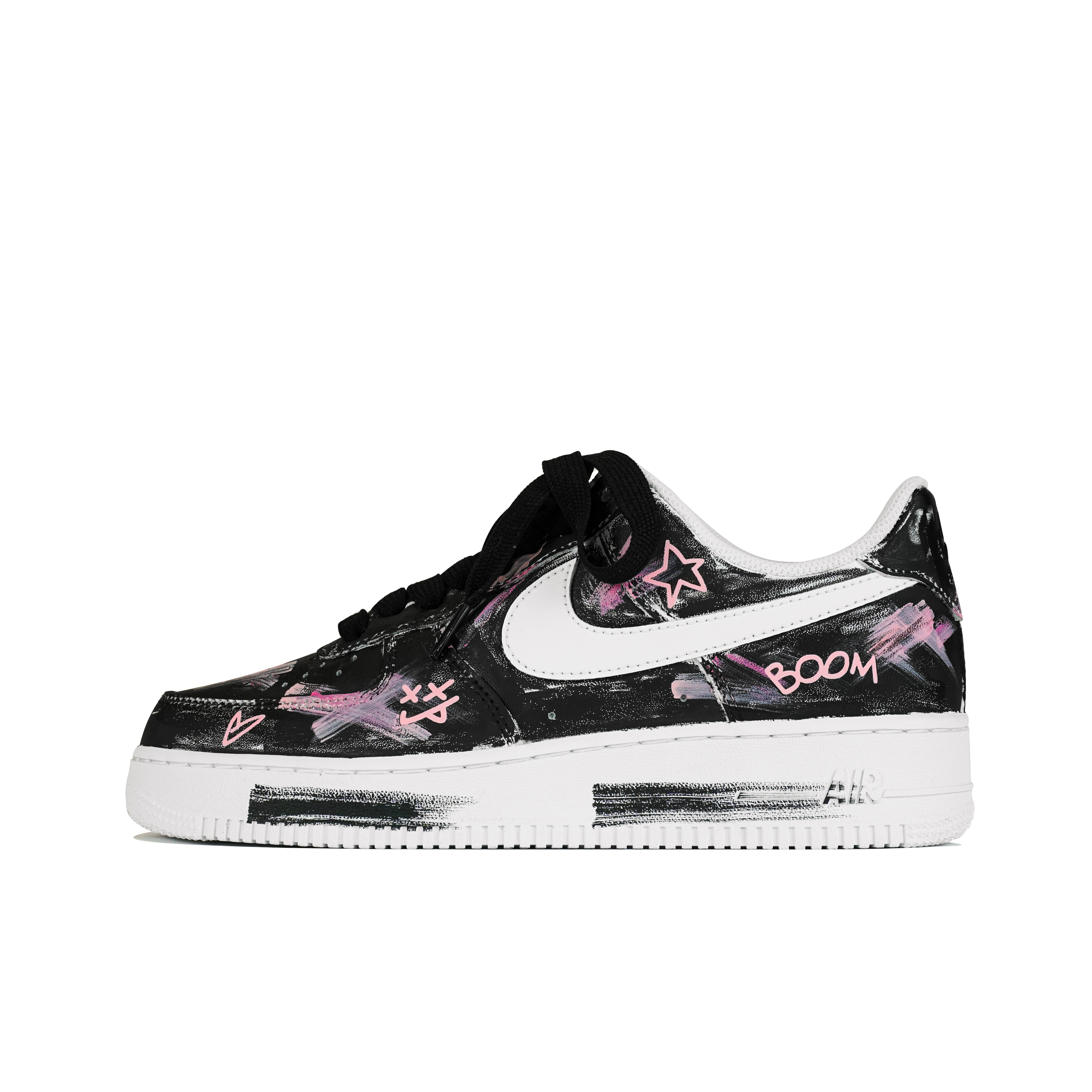 

Кроссовки Nike Air Force 1 Skateboard Shoes Women's Low-Top Pink/White, Розовый, Кроссовки Nike Air Force 1 Skateboard Shoes Women's Low-Top Pink/White