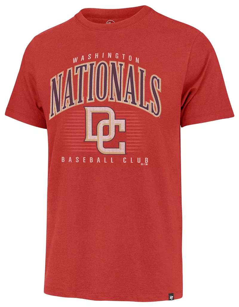 

Мужская красная футболка Washington Nationals '47 с двойным заголовком Cooperstown Franklin