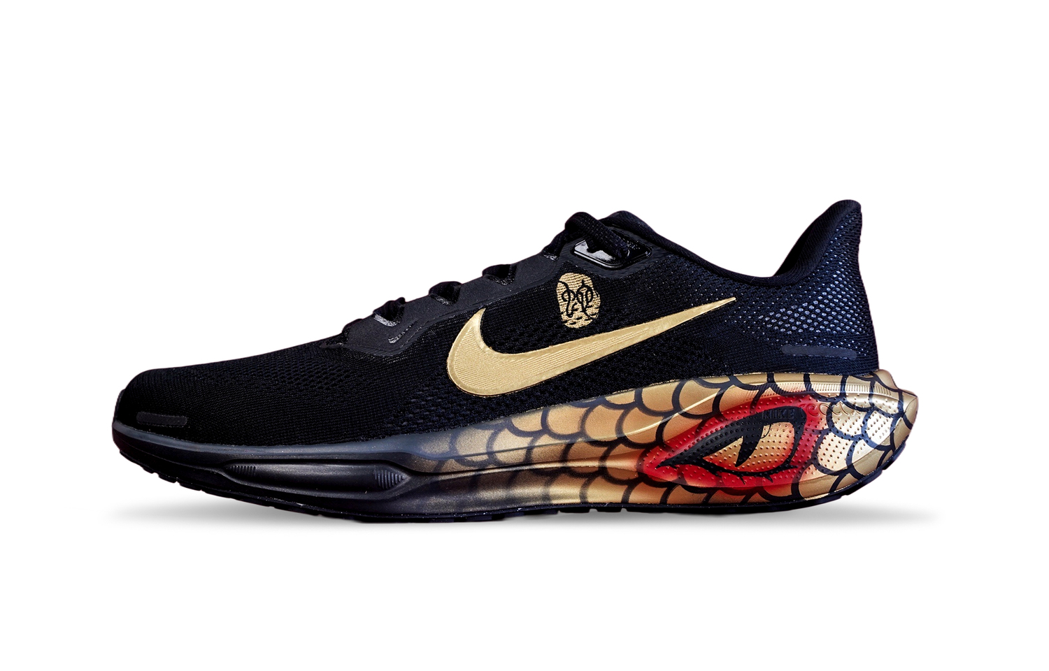 

Nike Мужские кроссовки для бега Pegasus 41 Cushioning, Wear Resistant Low top черные