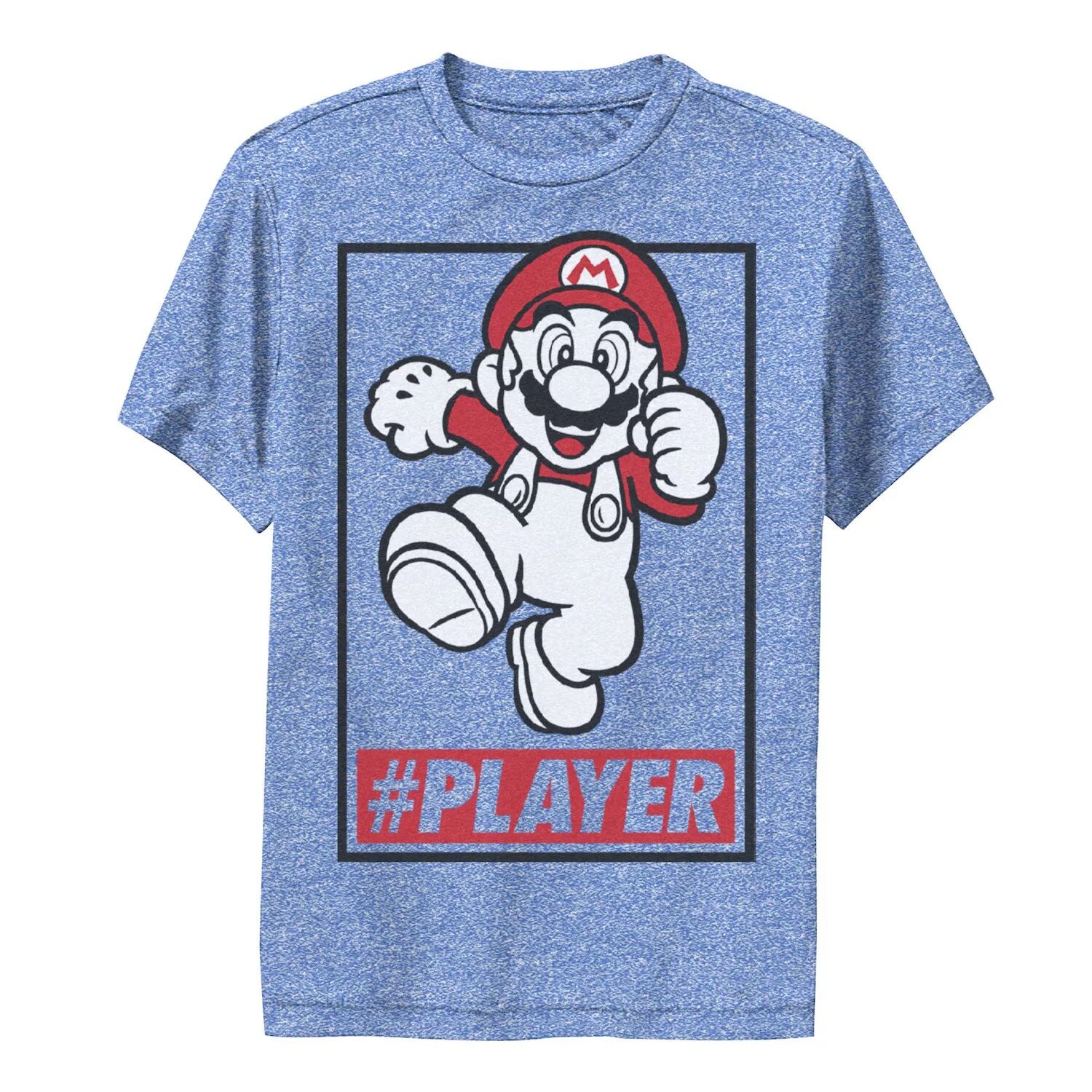 

Простая футболка с портретом Mario Run для мальчиков 8–20 лет Super Mario Player Licensed Character