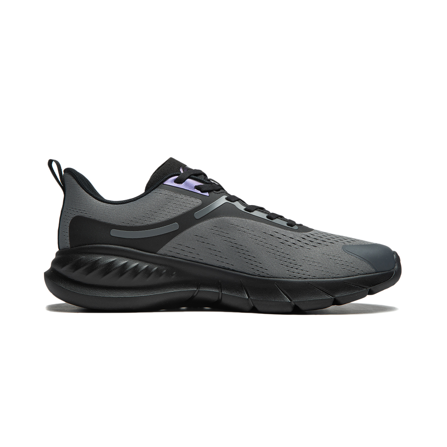 LiNing Eazgo Flex V2 Кроссовки для беска мужские серо-черные, асфальтово-серый/черный — фото 2