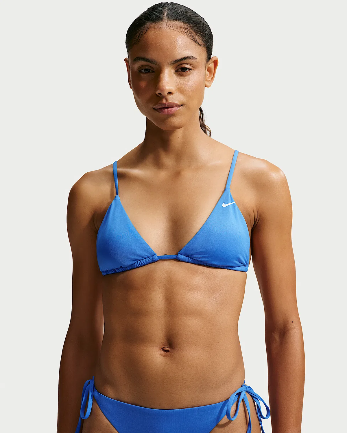 Женский треугольный топ-бикини Nike Swim Effortless Essential, Blue Crystal