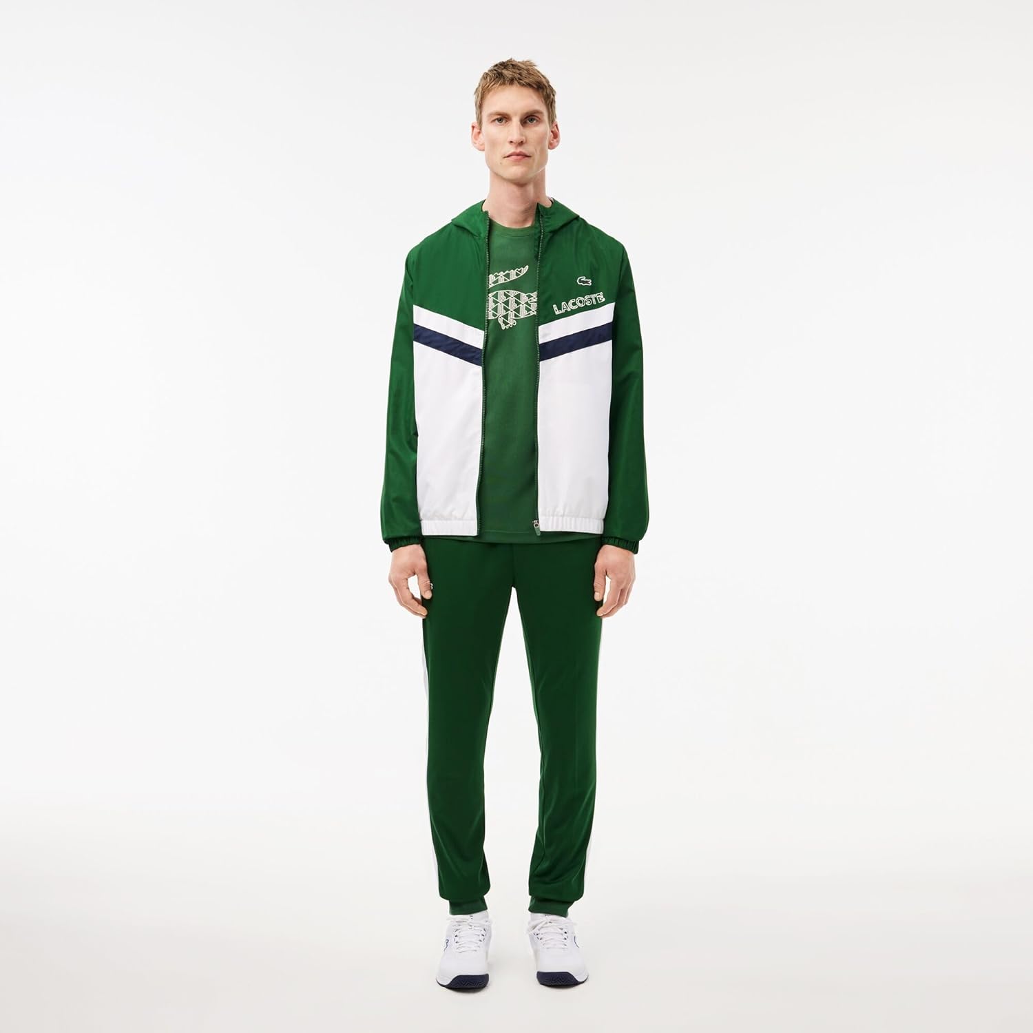 Футболка Lacoste Sport Ultra Dry Pique, мужская, зеленая — фото 4
