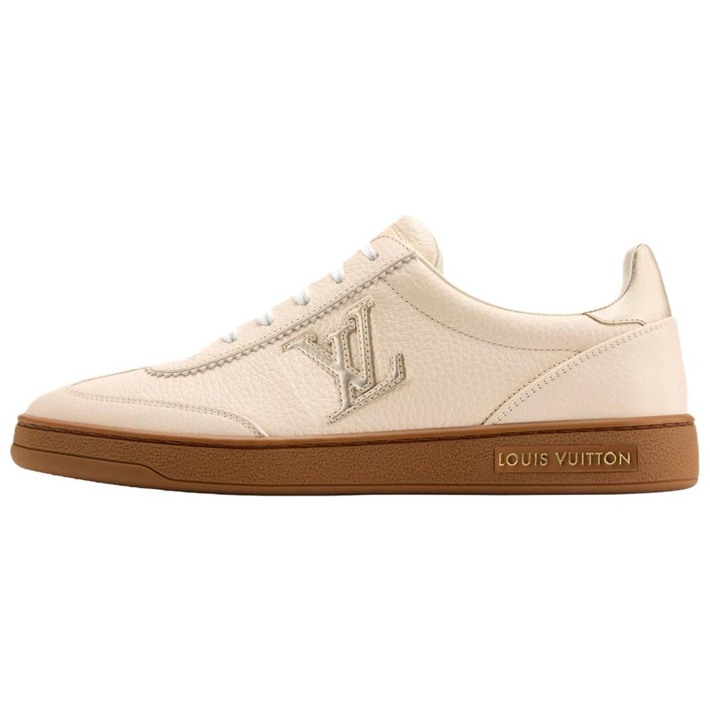 Женские скейтерские кеды low top frontrow beige LOUIS VUITTON, бежевый
