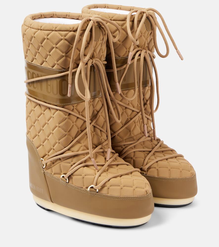 Утепленные зимние ботинки Icon Quilt Moon Boot, M013 Caramel