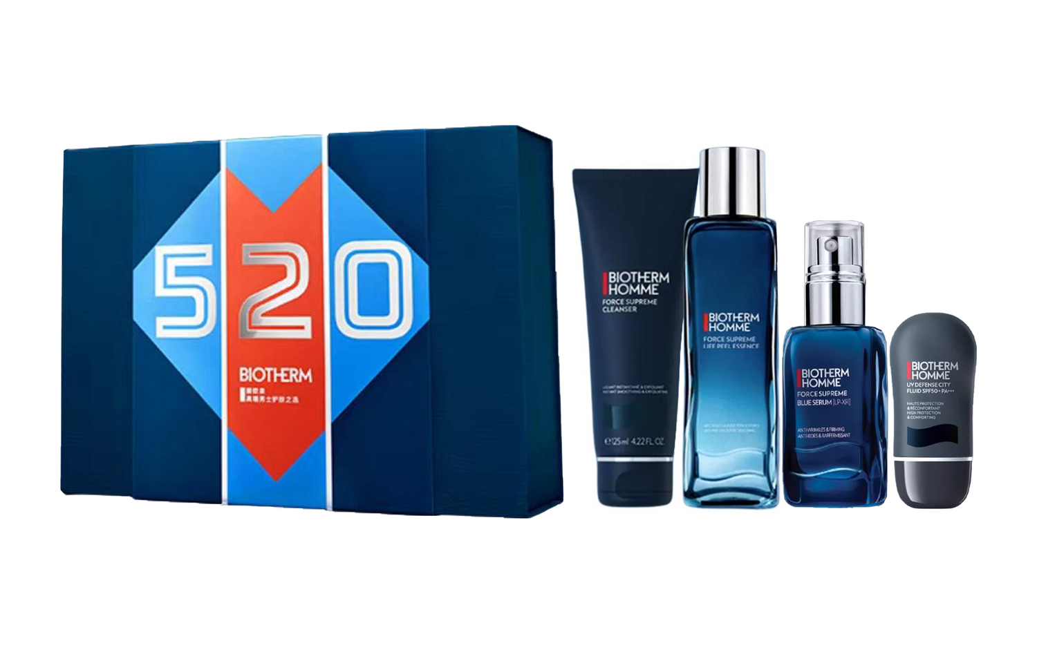 BIOTHERM Biouquan Blue Diamond Luxury Box Limited Edition набор для ухода за кожей увлажняющий очищающий комплект из четырех предметов — фото 4