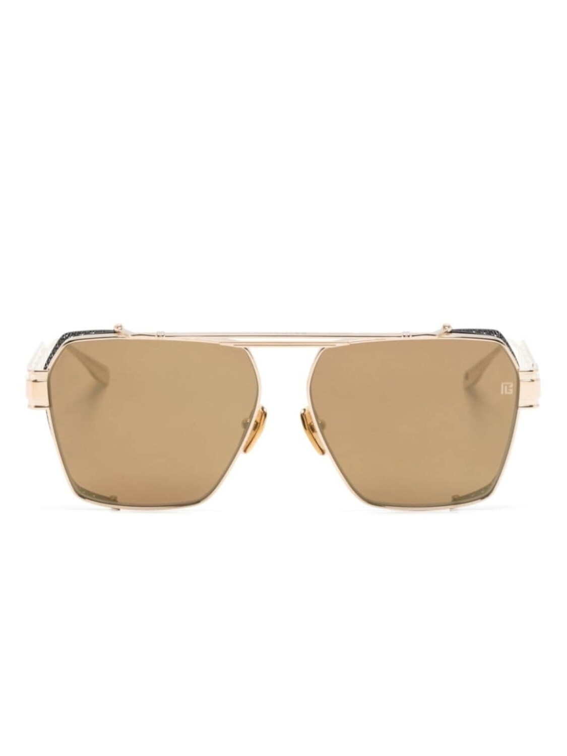 

Balmain Eyewear солнцезащитные очки-пилоты, золотистый