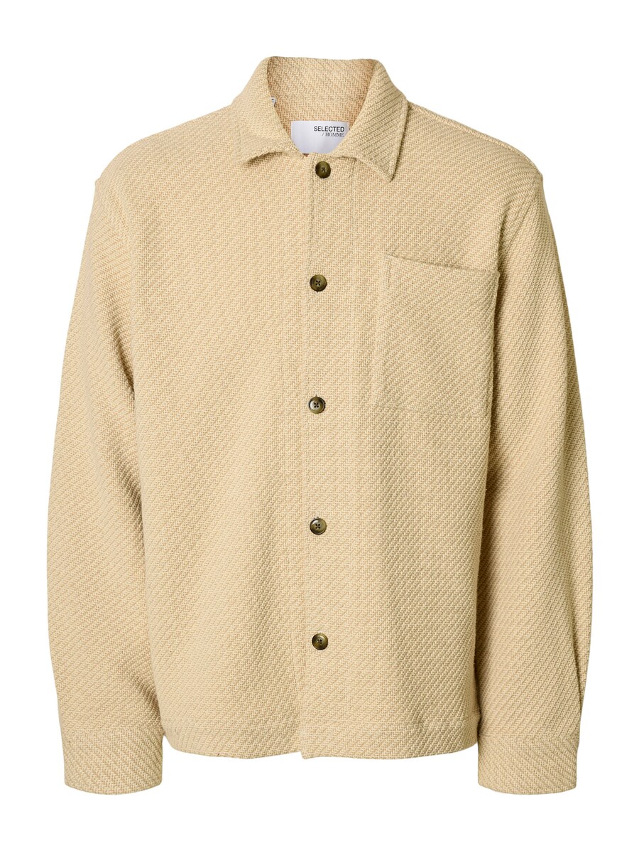 

Рубашка на пуговицах Comfort fit SELECTED SLHFRED, бежевый