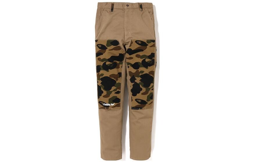 

Детские трикотажные спортивные штаны A Bathing Ape, цвет Apricot Cream