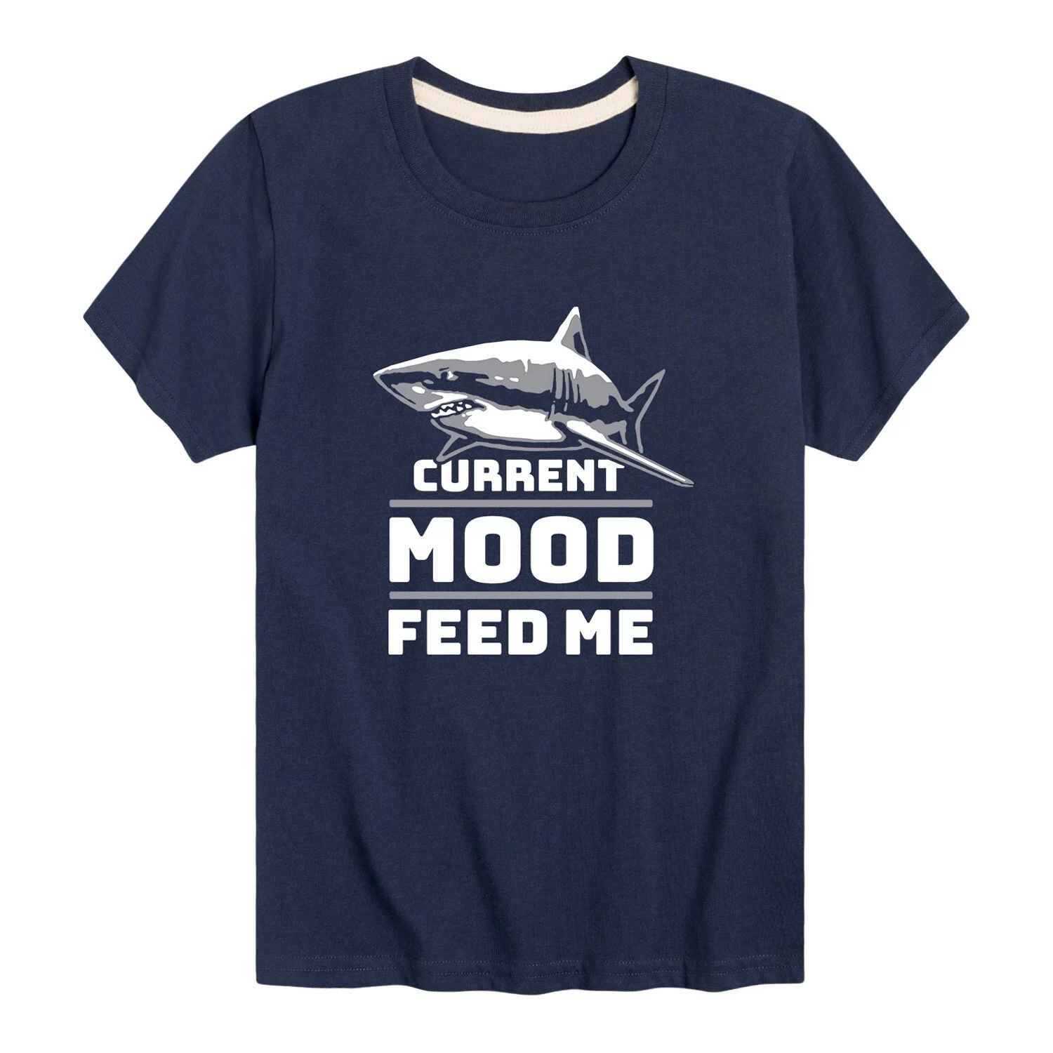

Футболка с рисунком «Акула Current Mood Feed Me» для мальчиков 8–20 лет Licensed Character