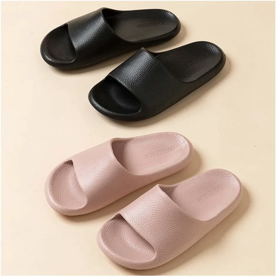 House Shoes Non-Slip Thick Soft Platform Slide Сандалии For Women Men Unisex Massage Shower Bathroom Slipper For Adult Couples Indoor Outdoor(Size:EU 40/41,Color:Black) BYDZKJ — фото 4