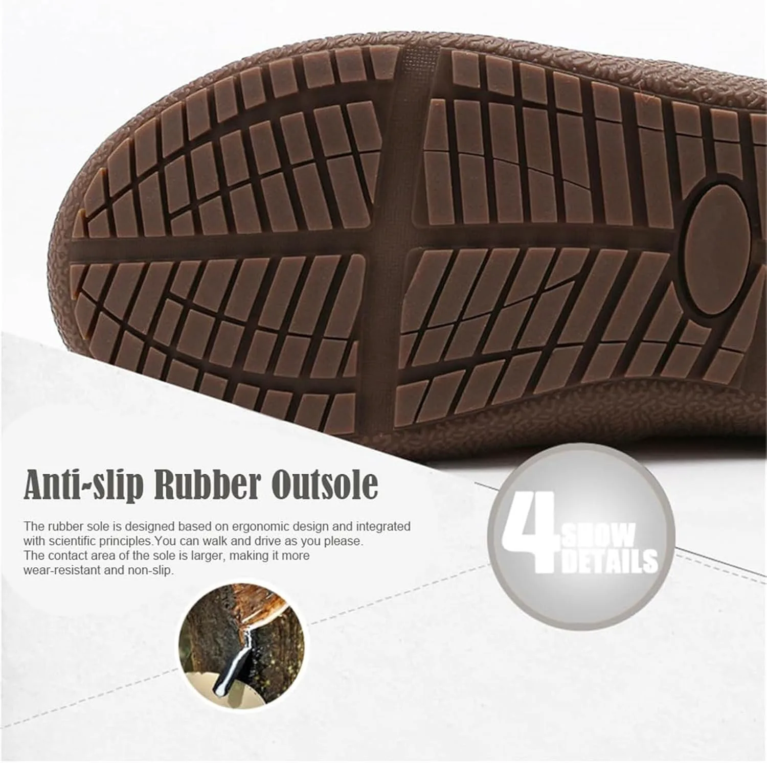 

Мужская водонепроницаемая обувь, женские зимние ботинки, утепленные плюшевые ботинки с противоскользящей подошвой YAMIELO, черный