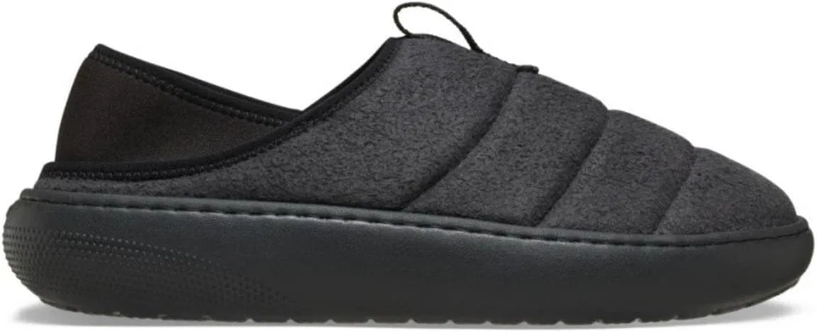 Туфли Crocs Classic Puff Moc, Black (Black Suede)