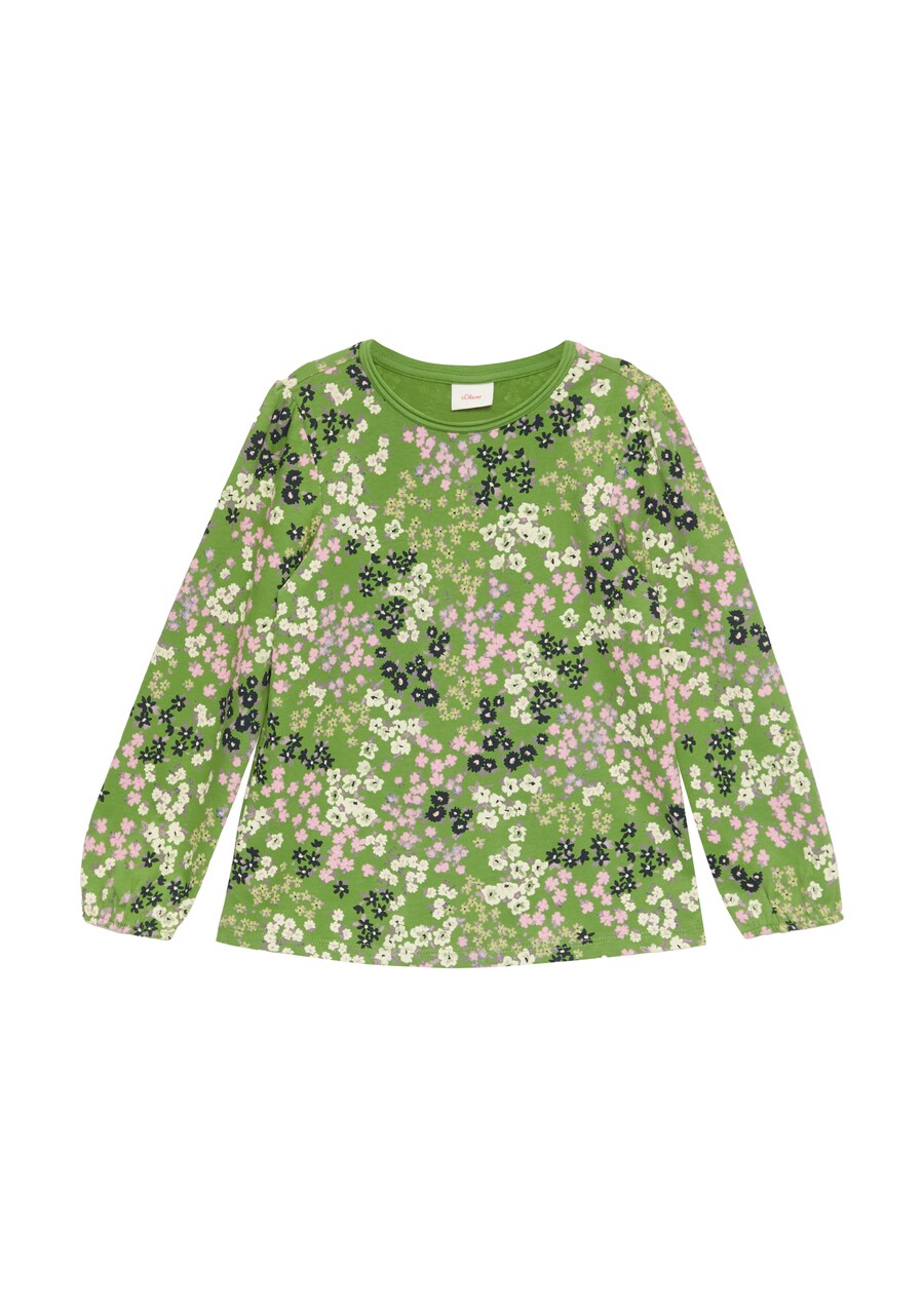 

Лонгслив s.Oliver Shirt, цвет kiwi/pastel green