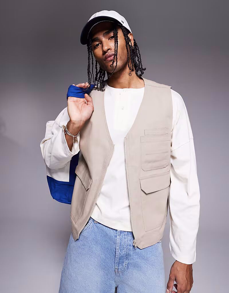 

Жилет ASOS DESIGN в камне