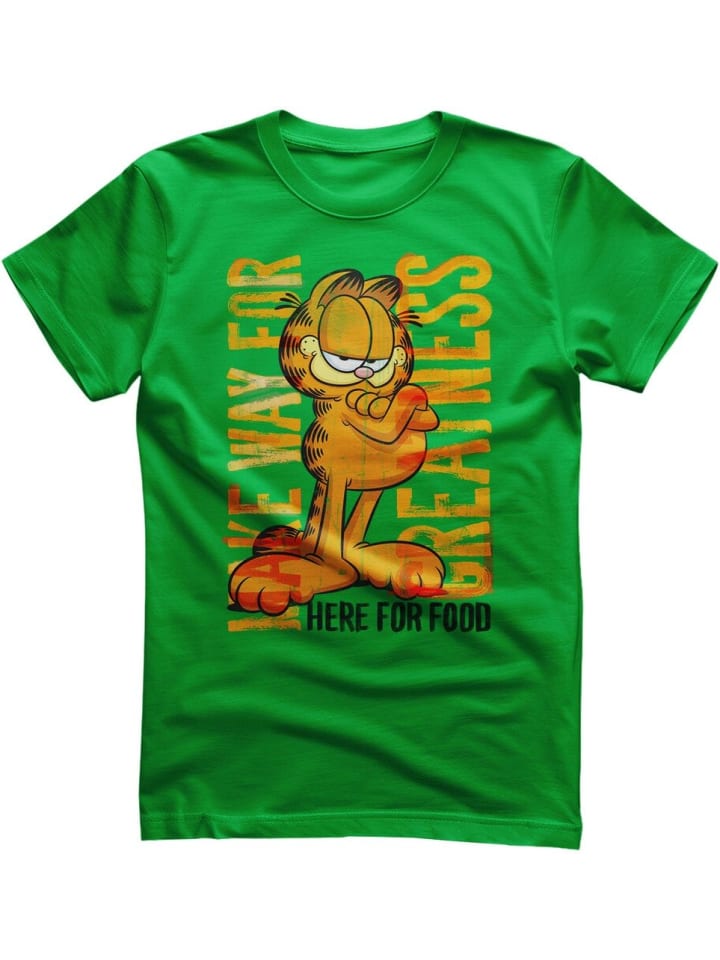 

Футболка Make Way For Greatness T-Shirt зеленого цвета Garfield, Зеленый, Футболка Make Way For Greatness T-Shirt зеленого цвета Garfield