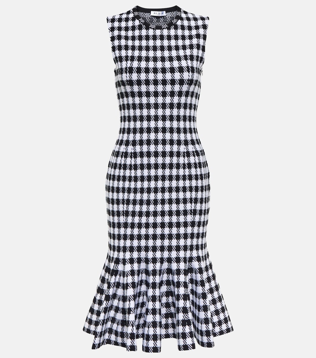 

Плиссированное мини-платье Vichy ALAÏA, разноцветный