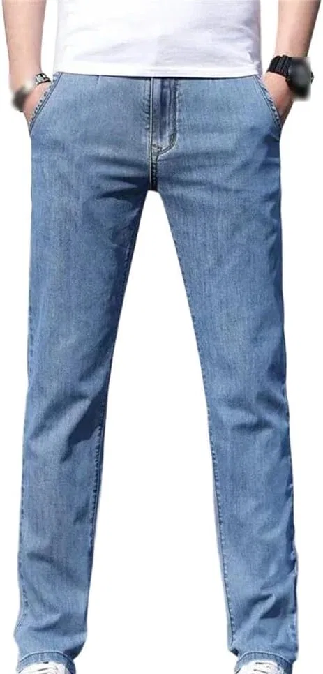 Джинсы свободные Straight Leg, Blue