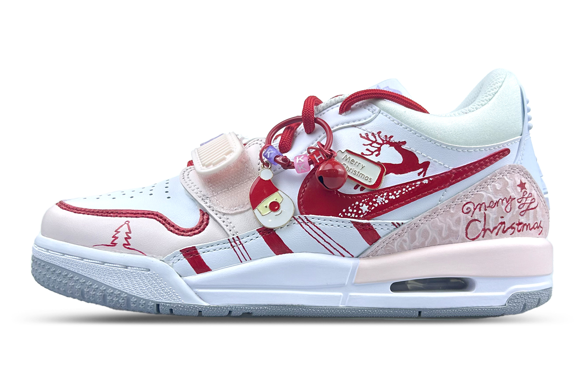 

Jordan Детские баскетбольные кроссовки Legacy 312 Low-Top, розовые, для подростков