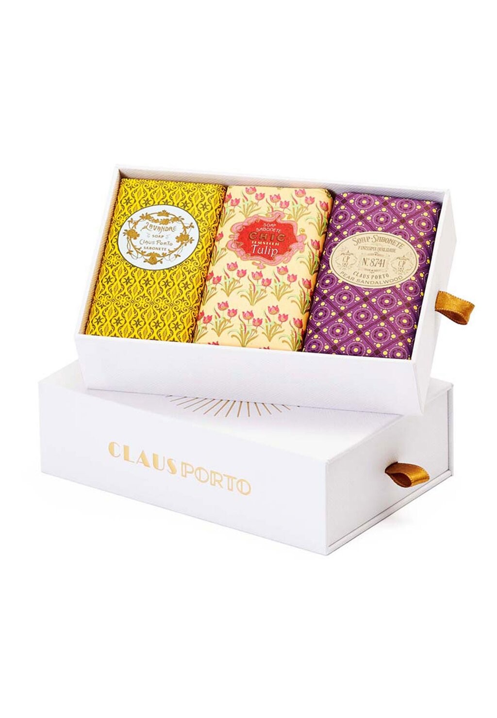 

Мыло CLAUS PORTO SEIFE GIFT BOX 3 WAX SEALED SOAPS, цвет transparent