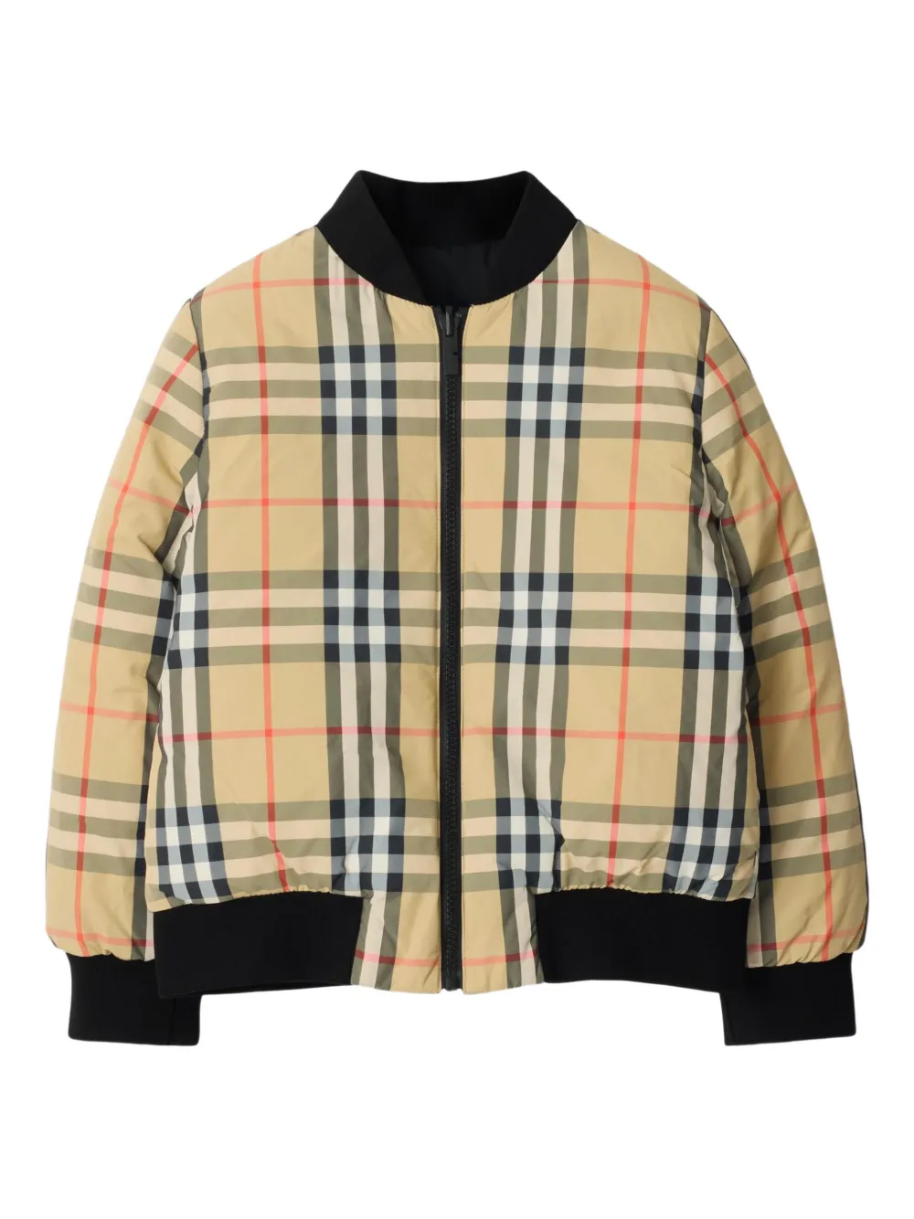 Съемная утепленная парка BURBERRY KIDS, черный — фото 4