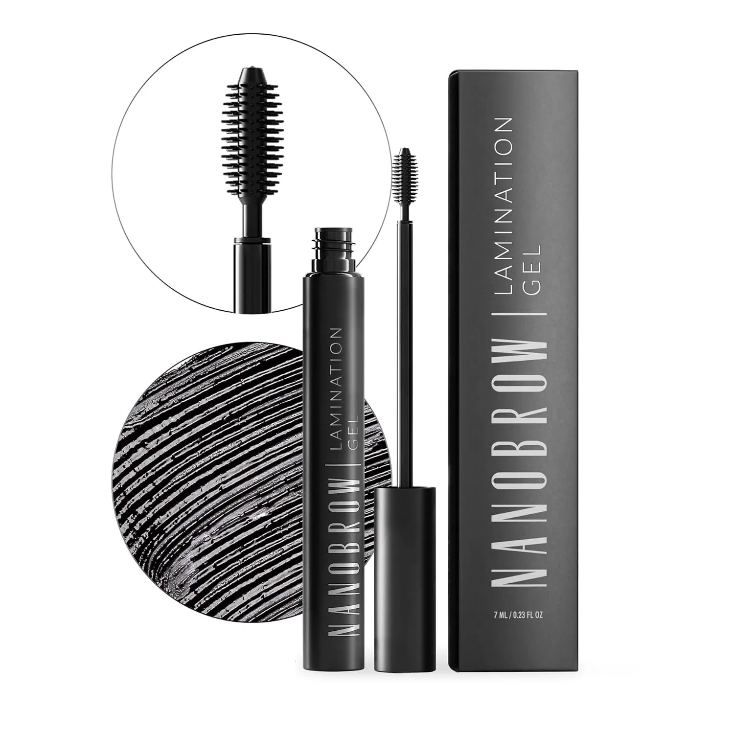 Гель для бровей Nanobrow Lamination Gel, черный Nanobrow, Black