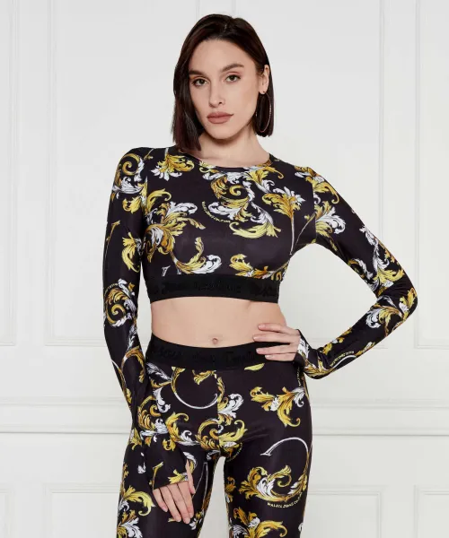 

Блуза Cropped fit Versace Jeans Couture, черный